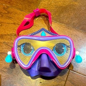Swim Ways Girls Pink Purple Face Goggles Beach Pool